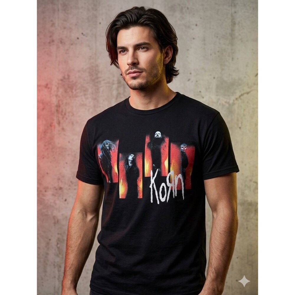 KORN 2022 Requim Tour Band Tee Sz 3XL Black Shirt Concert Shirt Grunge Skater